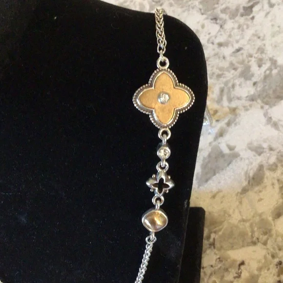 Brighton Silver Necklace with Floral Charms - Picture 2 of 9